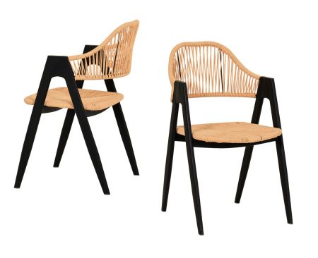 Modrest Gayle - Modern Rattan Dining Chair Set of 2