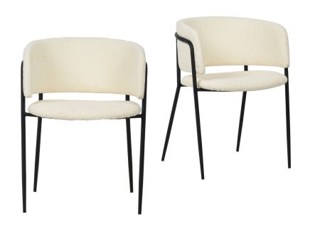 Modrest Chilton - Modern Off White Dining Chair Set of 2