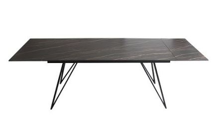 Modrest Bobby - Modern Black Ceramic Extendable Dining Table