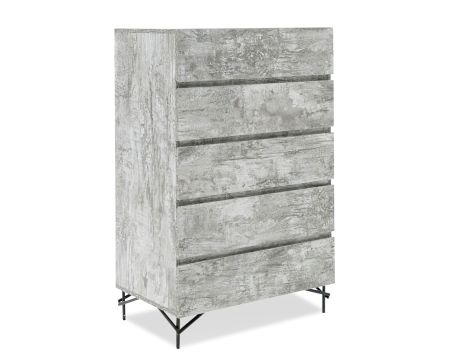 Nova Domus Aria - Italian Modern Multi Grey with texture Chest