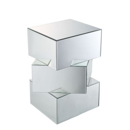 ACME Dominic End Table Mirrored