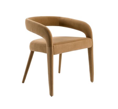 Modrest Mundra - Modern Tan Fabric Dining Chair