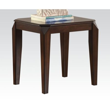 ACME Docila End Table Walnut Finish