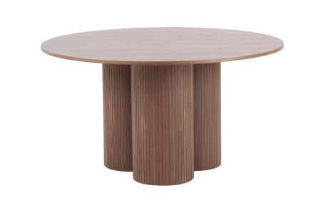 Modrest Depew - Mid-Century Modern Walnut Round Dining Table