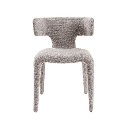 Modrest Saehee - Modern Light Grey Fabric Dining Chair