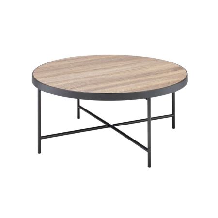 ACME Bage Coffee Table Weathered Gray Oak & Metal Finish