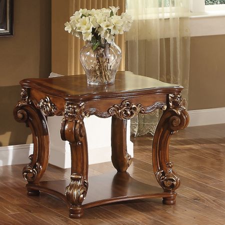 ACME Vendome End Table Cherry Finish