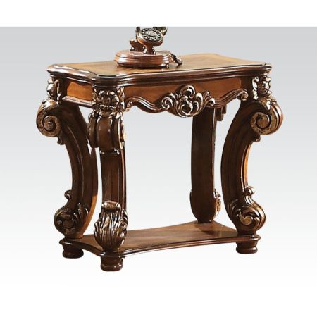 ACME Vendome End Table Cherry Finish