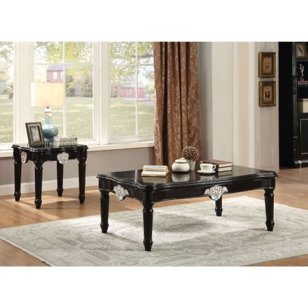 ACME Ernestine End Table Black Finish