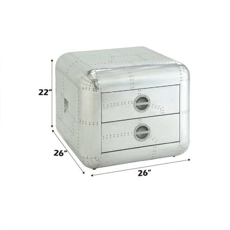 ACME Brancaster End Table Aluminum