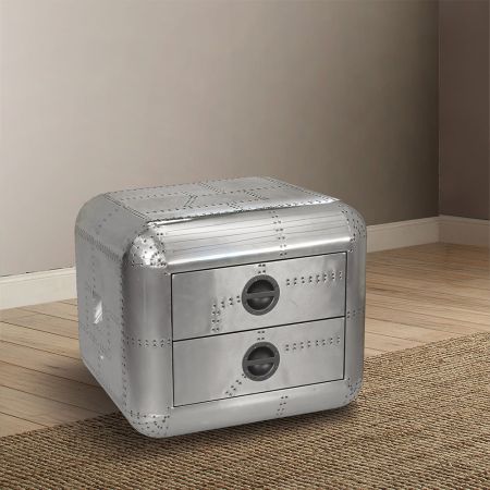 ACME Brancaster End Table Aluminum