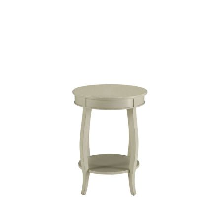 ACME Aberta Accent Table Antique White Finish