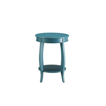 ACME Aberta Accent Table Teal Finish