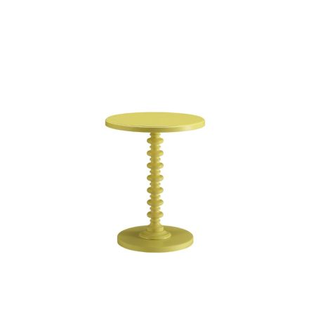 ACME Acton Accent Table Yellow Finish