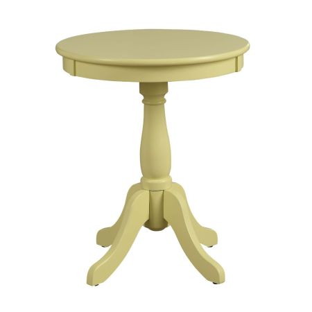 ACME Alger Accent Table Light Yellow Finish