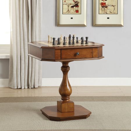 ACME Bishop Game Table Cherry Finish