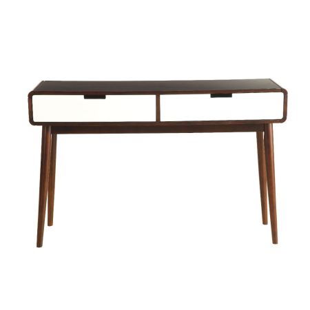 ACME Christa Sofa Table White & Espresso Finish