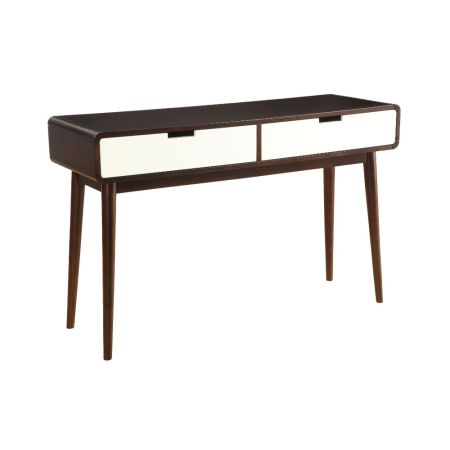 ACME Christa Sofa Table White & Espresso Finish