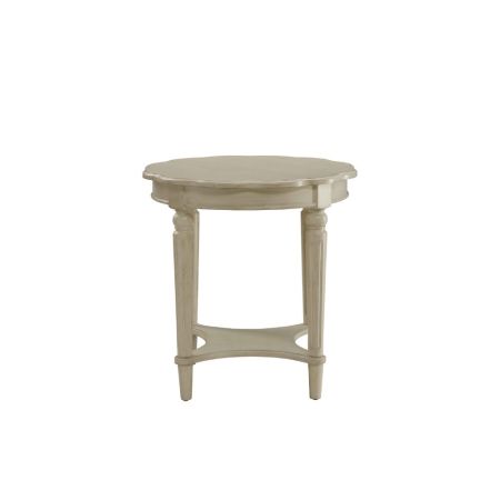 ACME Fordon End Table Antique White Finish