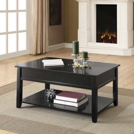 ACME Malachi Coffee Table W/Lift Top Black Finish