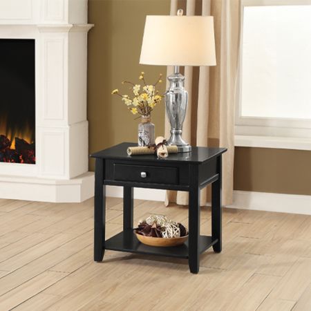 ACME Malachi End Table Black Finish