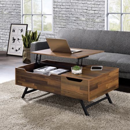 ACME Throm Coffee Table W/Lift Top Walnut Finish