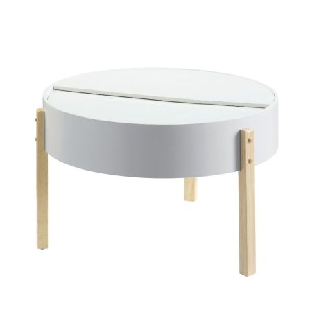 ACME Bodfish Coffee Table White & Natural Finish