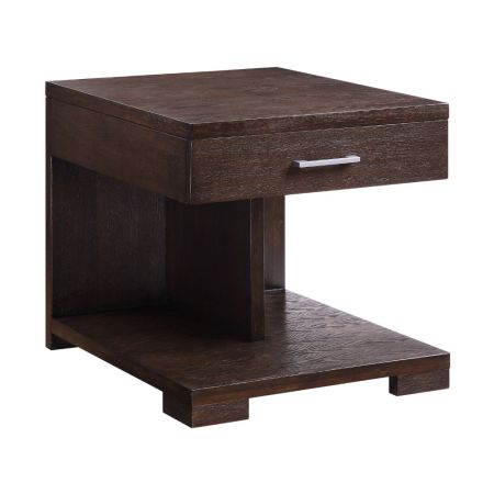 ACME Niamey End Table Walnut Finish