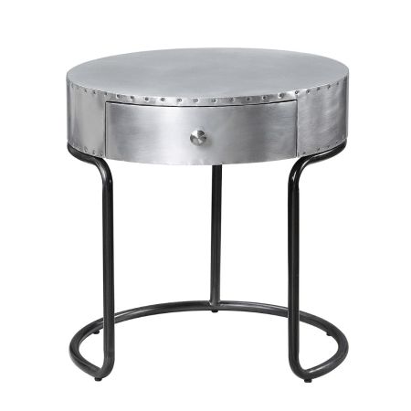 ACME Brancaster End Table Aluminum