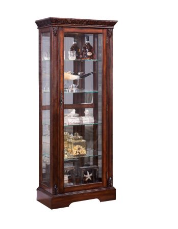 ACME Addy Curio Cabinet Cherry Finish