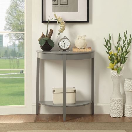 ACME Justino Console Table Gray Finish