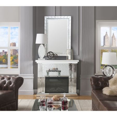 Nysa Fireplace 90204 Mirrored By Acme Furniture