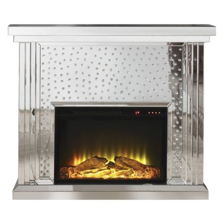 Nysa Fireplace 90204 Mirrored By Acme Furniture