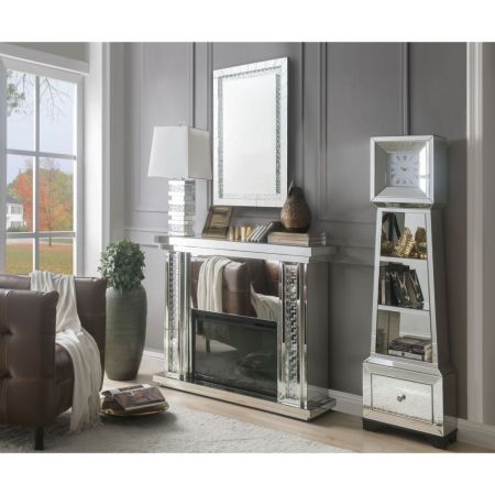 Nysa Fireplace 90254 Mirrored By Acme Furniture