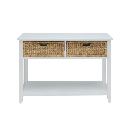 ACME Flavius Console Table White Finish