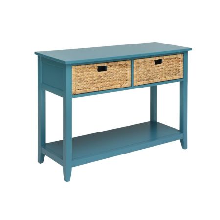 ACME Flavius Console Table Teal Finish