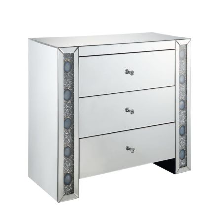 Sonia Console Cabinet 90322 Mirrored By Acme Furniture