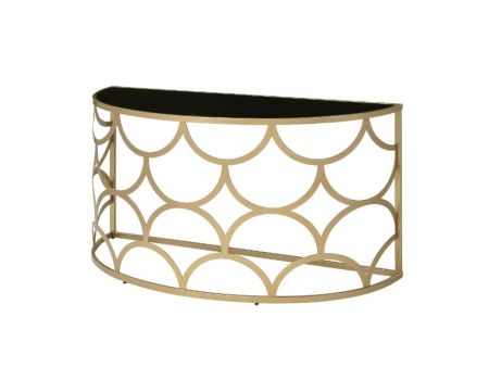 ACME Altus Console Table Gold Finish