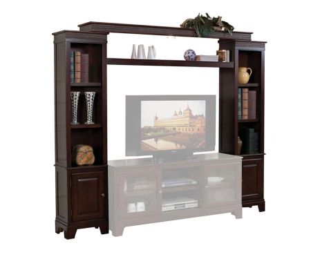 ACME Halden Entertainment Center Merlot Finish