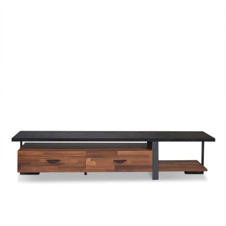 ACME Elling TV Stand Walnut & Black Finish