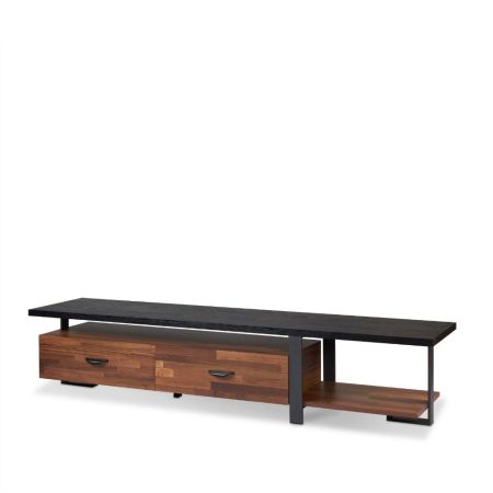 ACME Elling TV Stand Walnut & Black Finish