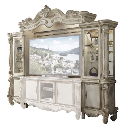 ACME Versailles Entertainment Center Bone White Finish