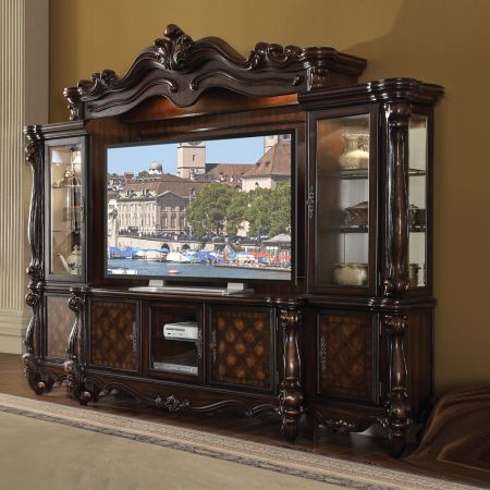 ACME Versailles Entertainment Center Cherry Oak Finish