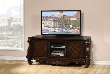 ACME Versailles TV Stand Cherry Oak Finish