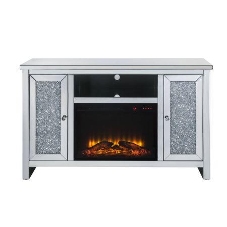 Noralie Tv Stand 91775 Mirrored By Acme Furniture