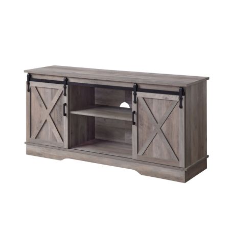 ACME Bennet TV Stand Gray Finish