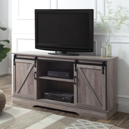 ACME Bennet TV Stand Gray Finish