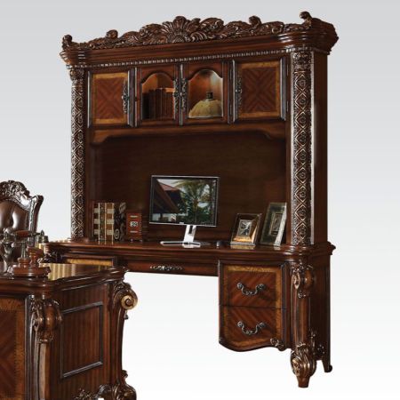 ACME Vendome Executive Computer Desk W/Hutch Cherry Finish