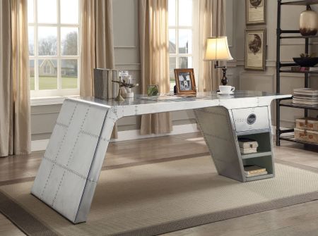 Brancaster Desk 92190 Metallic By Acme Furniture