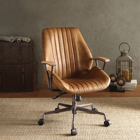 ACME Hamilton Office Chair Coffee Top Grain Leather